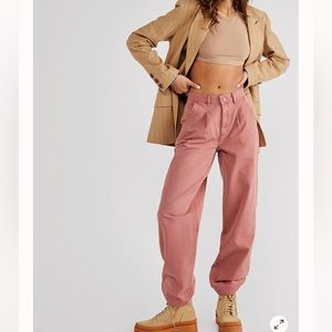 FREE PEOPLE Cya Later Skate Trouser in Marron. SIZE 8